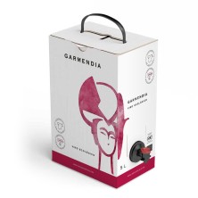 Bag in box of 5 liters of organic red oak wine 2019